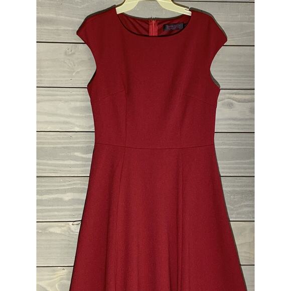 Dress Tells Ruby Red Swing Dress Cocktail Womens M Wedding Guest - Picture 2 of 5
